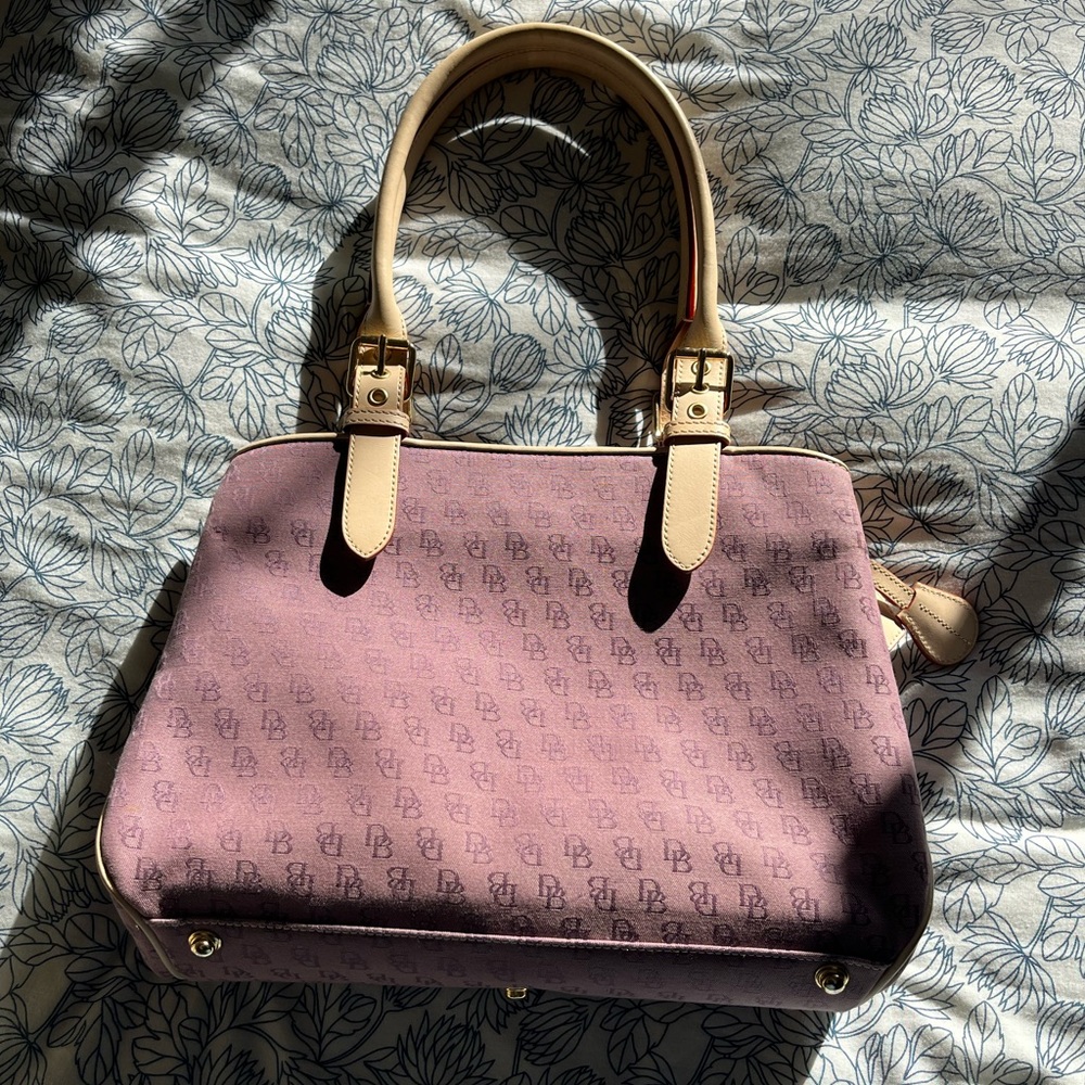 Violet/Mauve Dooney & Bourke DB Print Handbag - NEW